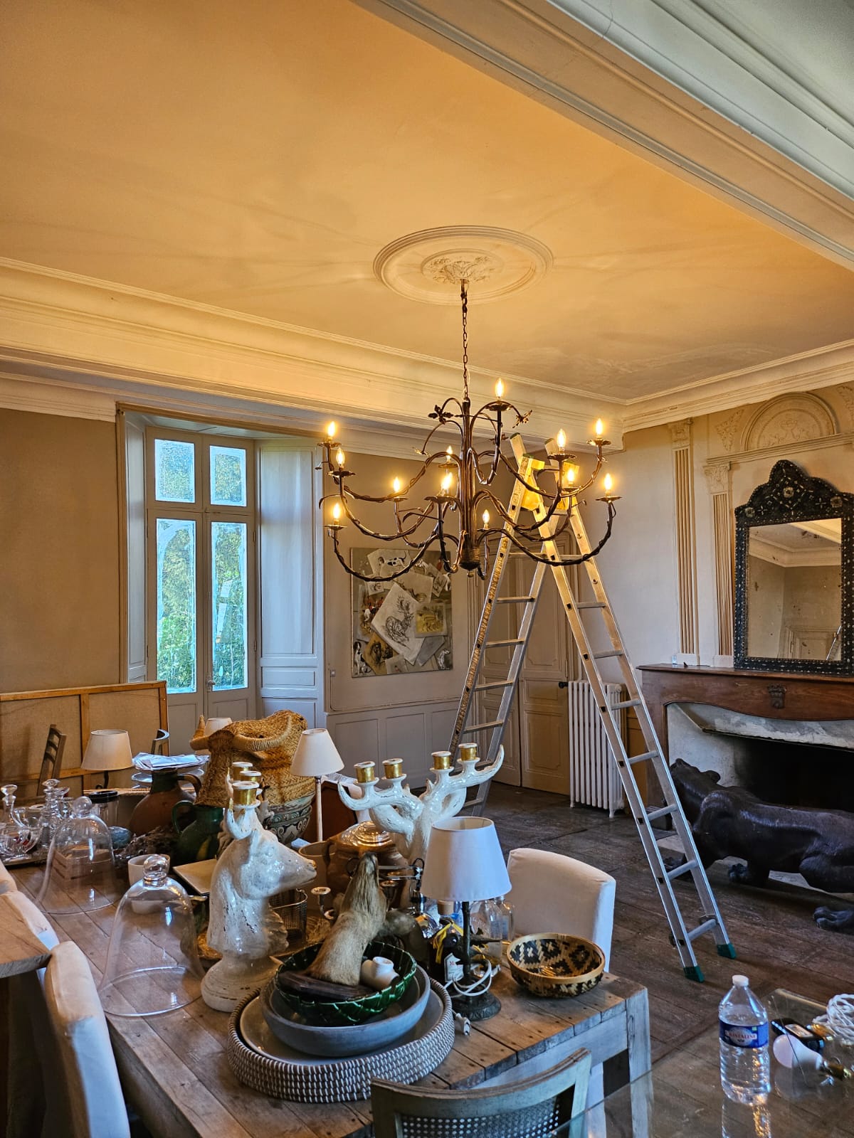 Préparation salon bourgeois